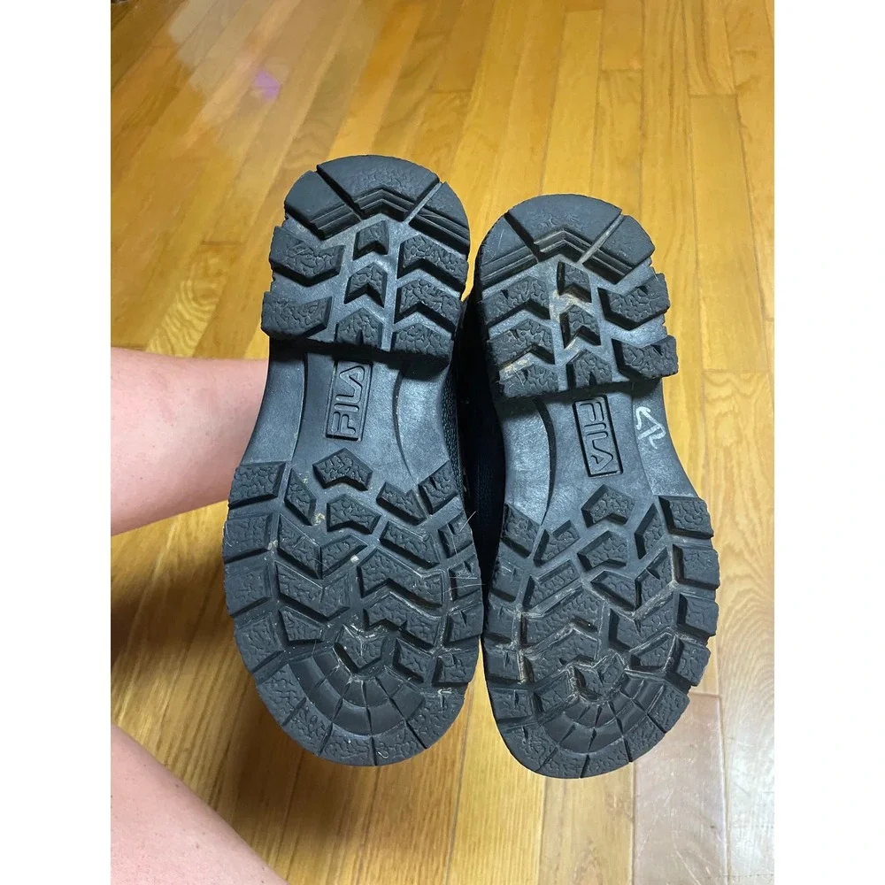 Fila Weathertech Kids Brown Black Winter Duck Boots 3SH40270-202 Size 1.5